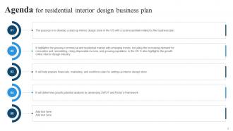 Residential Interior Design Business Plan Powerpoint Presentation Slides Idea Ideas