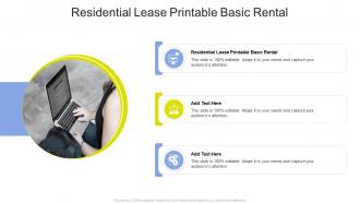 Residential Lease Printable Basic Rental In Powerpoint And Google Slides Cpb