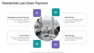 Residential Loan Down Payment In Powerpoint And Google Slides Cpb