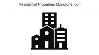 Residential Properties Monotone Icon In Powerpoint Pptx Png And Editable Eps Format