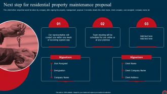 Residential Property Maintenance Proposal Powerpoint Presentation Slides Attractive Template