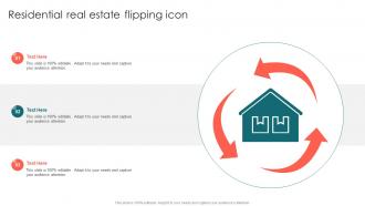 Residential Real Estate Flipping Icon