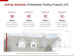 Residential roofing proposal powerpoint presentation slides