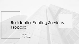 Residential Roofing Services Proposal PPT Graphics AT