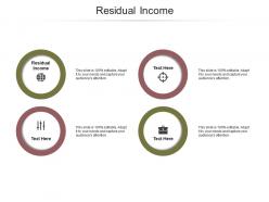 Residual income ppt powerpoint presentation gallery templates cpb