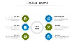 Residual income ppt powerpoint presentation styles model cpb