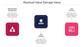 Residual Value Salvage Value Ppt PowerPoint Presentation Professional Guidelines Cpb