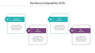 Resilience Adaptability Skills Ppt Powerpoint Presentation Infographic Template Files Cpb