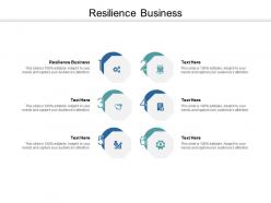 Resilience business ppt powerpoint presentation summary structure cpb