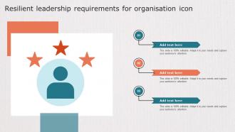 Resilient Leadership Requirements For Organisation Icon