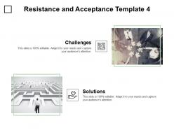 Resistance and acceptance template puzzle ppt powerpoint presentation infographics aids