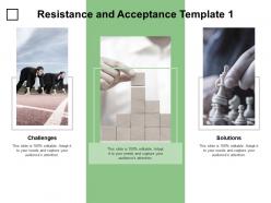 Resistance and acceptance template solutions ppt powerpoint presentation infographics display
