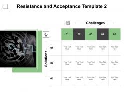 Resistance and acceptance template table ppt powerpoint presentation infographics images