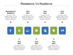 Resistance vs resilience ppt powerpoint presentation show file formats cpb