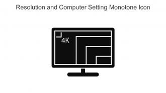 Resolution And Computer Setting Monotone Icon In Powerpoint Pptx Png And Editable Eps Format
