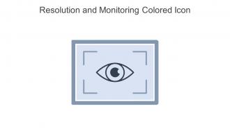 Resolution And Monitoring Colored Icon In Powerpoint Pptx Png And Editable Eps Format