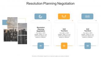 Resolution Planning Negotiation In Powerpoint And Google Slides Cpb