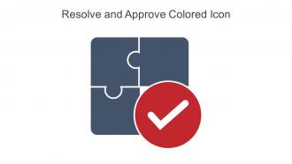 Resolve And Approve Colored Icon In Powerpoint Pptx Png And Editable Eps Format