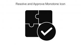 Resolve And Approve Monotone Icon In Powerpoint Pptx Png And Editable Eps Format