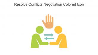Resolve Conflicts Negotiation Colored Icon In Powerpoint Pptx Png And Editable Eps Format