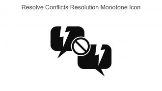 Resolve Conflicts Resolution Monotone Icon In Powerpoint Pptx Png And Editable Eps Format