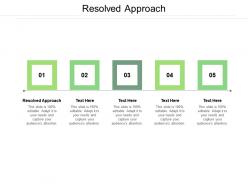 Resolved approach ppt powerpoint presentation icon gallery cpb