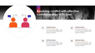 Resolving Conflict With Effective Communication Skills Icon
