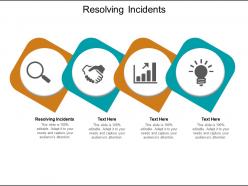 Resolving incidents ppt powerpoint presentation model themes cpb