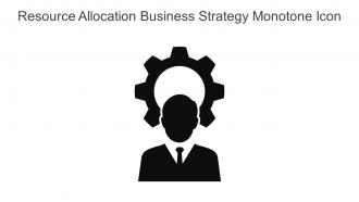 Resource Allocation Business Strategy Monotone Icon In Powerpoint Pptx Png And Editable Eps Format