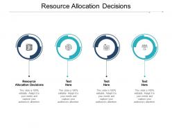 Resource allocation decisions ppt powerpoint presentation ideas outline cpb