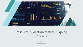 Resource Allocation Matrix Aligning Projects PPT Structure AT