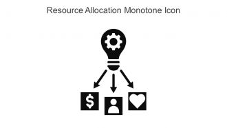Resource Allocation Monotone Icon In Powerpoint Pptx Png And Editable Eps Format