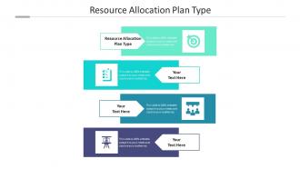 Resource allocation plan type ppt powerpoint presentation infographics introduction cpb