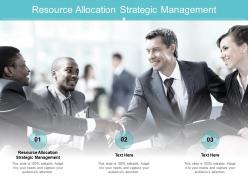 Resource allocation strategic management ppt powerpoint presentation show example cpb