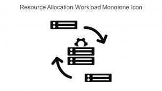 Resource Allocation Workload Monotone Icon In Powerpoint Pptx Png And Editable Eps Format