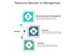 Resource allocator in management ppt powerpoint presentation pictures visuals cpb