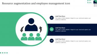Resource Augmentation And Employee Management Icon