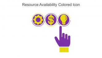Resource Availability Colored Icon In Powerpoint Pptx Png And Editable Eps Format