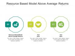 Resource based model above average returns ppt powerpoint presentation pictures guide cpb