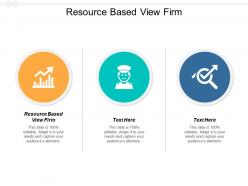 Resource based view firm ppt powerpoint presentation gallery grid cpb