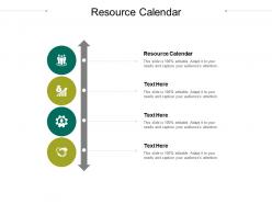 Resource calendar ppt powerpoint presentation professional maker cpb