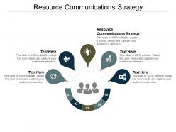 Resource communications strategy ppt powerpoint presentation slides pictures cpb