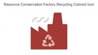 Resource Conservation Factory Recycling Colored Icon In Powerpoint Pptx Png And Editable Eps Format