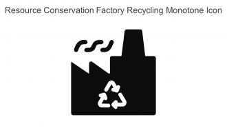 Resource Conservation Factory Recycling Monotone Icon In Powerpoint Pptx Png And Editable Eps Format