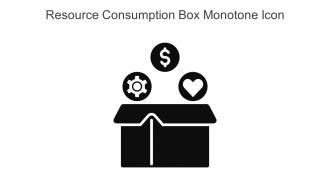 Resource Consumption Box Monotone Icon In Powerpoint Pptx Png And Editable Eps Format