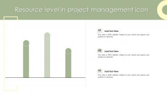 Resource Level In Project Management Icon