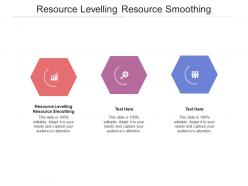 Resource leveling resource smoothing ppt powerpoint presentation slides themes cpb