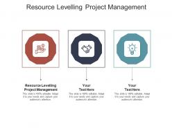Resource levelling project management ppt powerpoint presentation slides images cpb