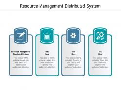 Resource management distributed system ppt powerpoint presentation styles infographics cpb