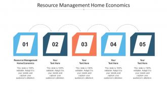 Resource Management Home Economics Ppt Powerpoint Presentation Pictures Example Cpb